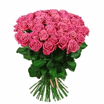 Rozā rožu pušķis